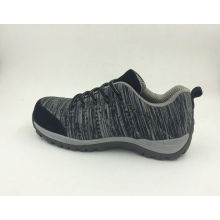 Nuevo diseño Flyknit tela Color gris zapatos de seguridad (16063)